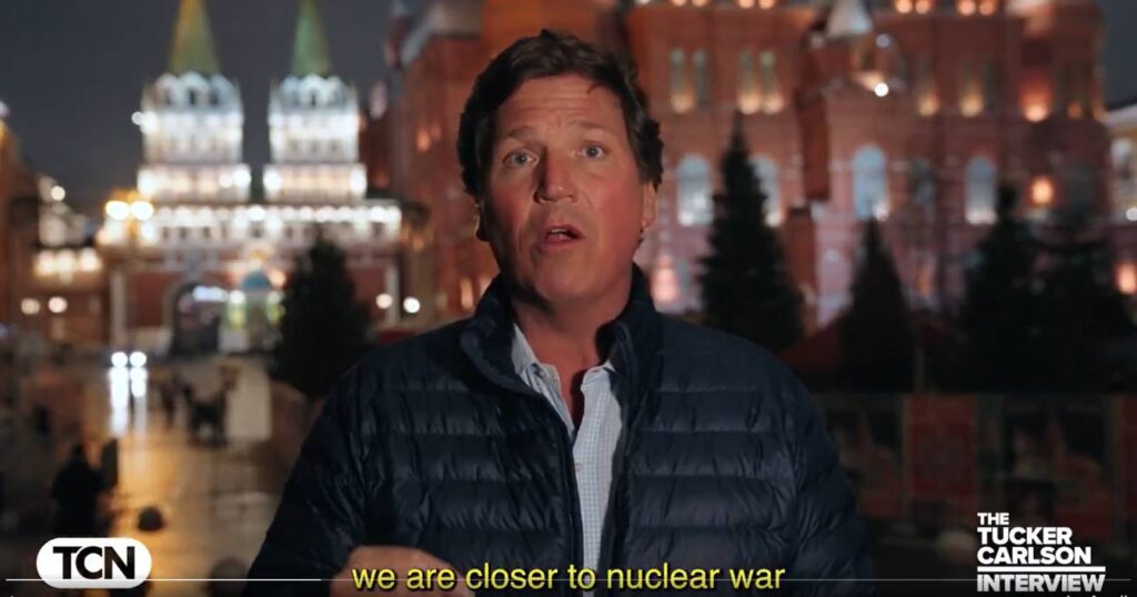Hrozí jaderná válka? Tucker Carlson je znovu v Moskvě a ptal se Lavrova | Deník TO