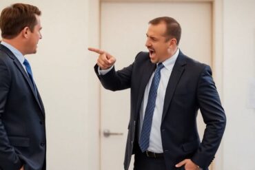 Manažer vyhazuje svého zaměstnance - ilustrační foto