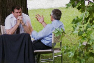 Vladimír Mečiar a Václav Klaus na archivním snímku