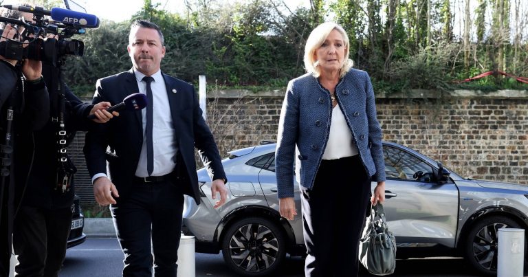 Marine Le Penová přichází k soudu