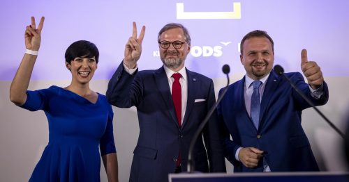 Lídři koalice SPOLU po volbách 2021