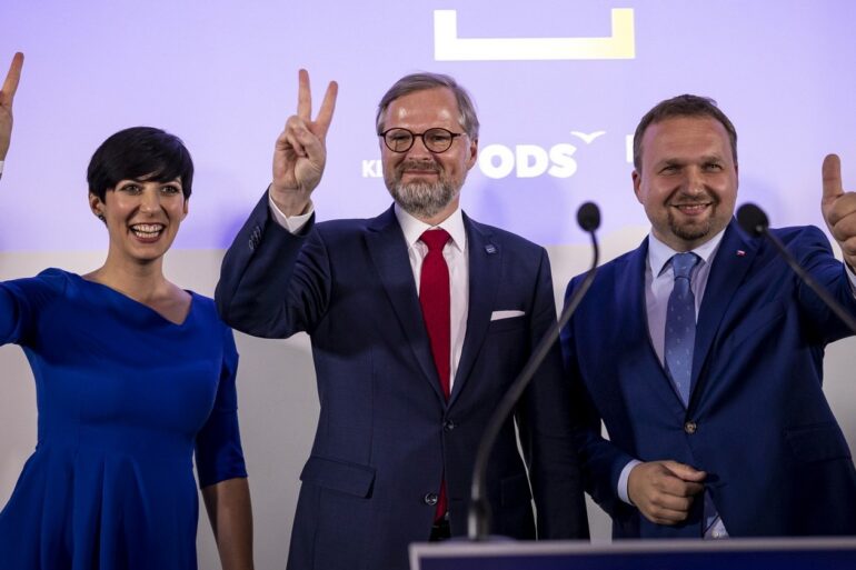 Lídři koalice SPOLU po volbách 2021