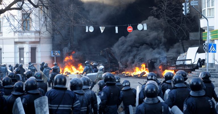 Euromajdan, 18. února 2014, Kyjev