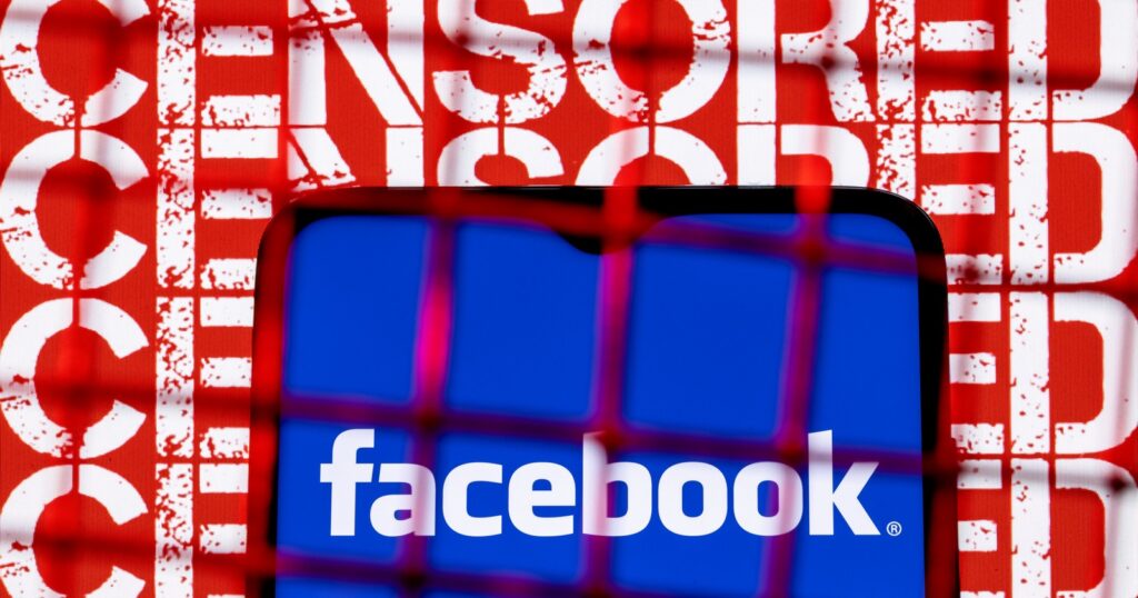 Cenzura na Facebooku - ilustrační foto