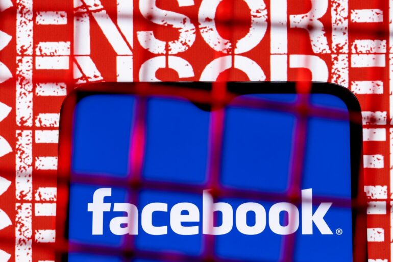 Cenzura na Facebooku - ilustrační foto