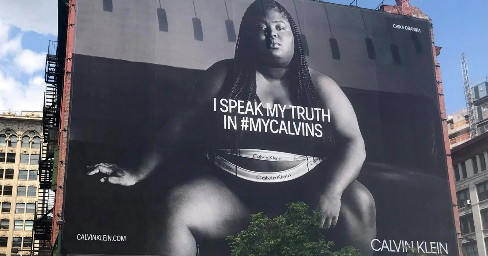 Billboard Calvin Klein z roku 2019