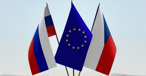 Vlajka Ruska, EU a ČR