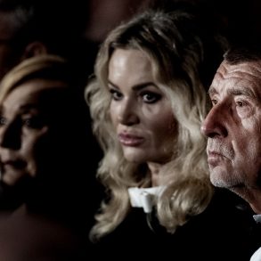 Manželé Babišovi va Vladislavském sále