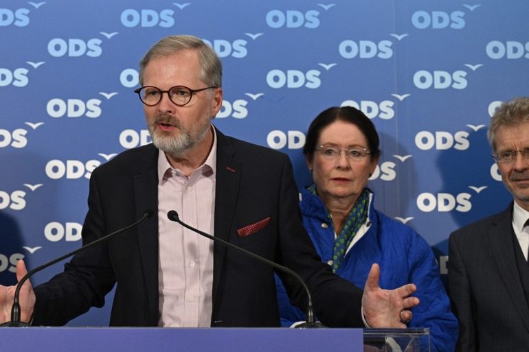 Petr Fiala, Miroslava Němcová a Miloš Vystrčil